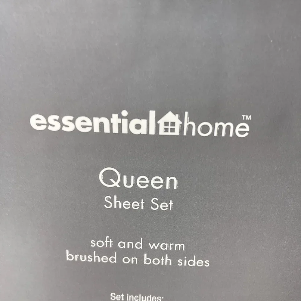 Red Plaid Queen Sheet Set Flannel